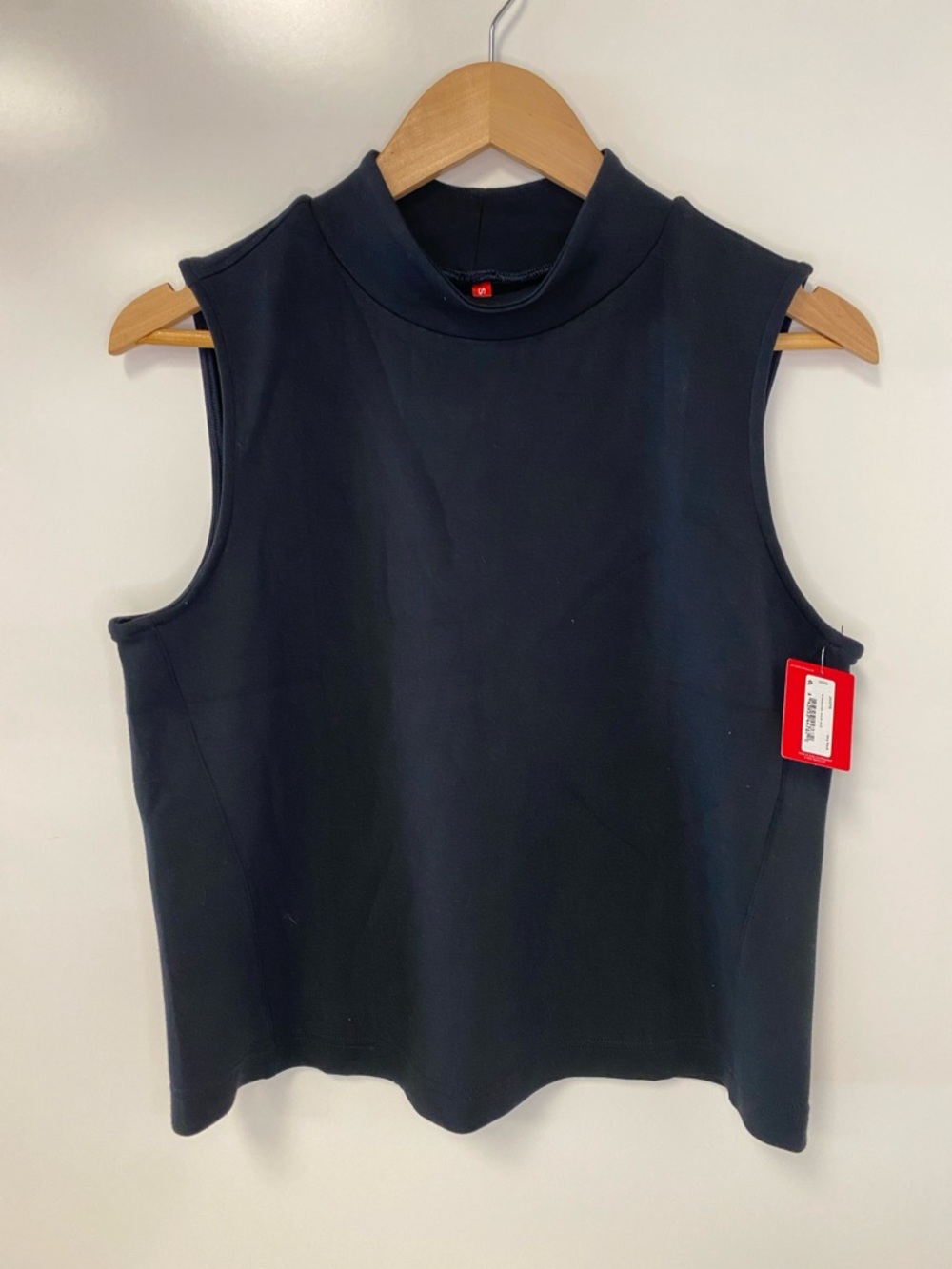 SPANX Black Sleeveless Mock Neck Tank